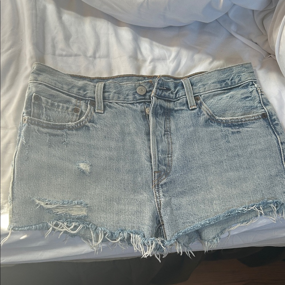 Levi strauss &co Distressed Denim Shorts